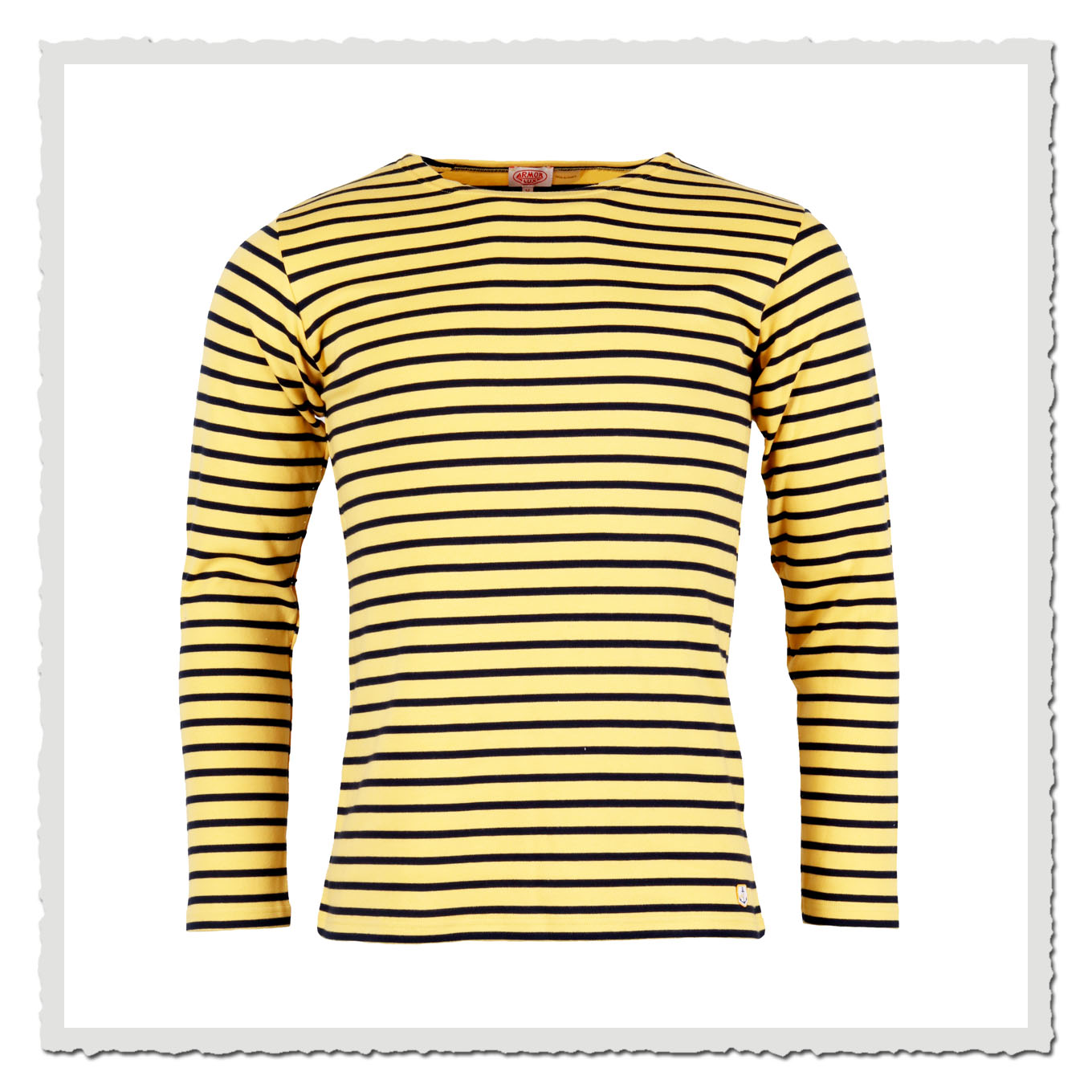 Matrosen-Shirt Heritage gelb - marine